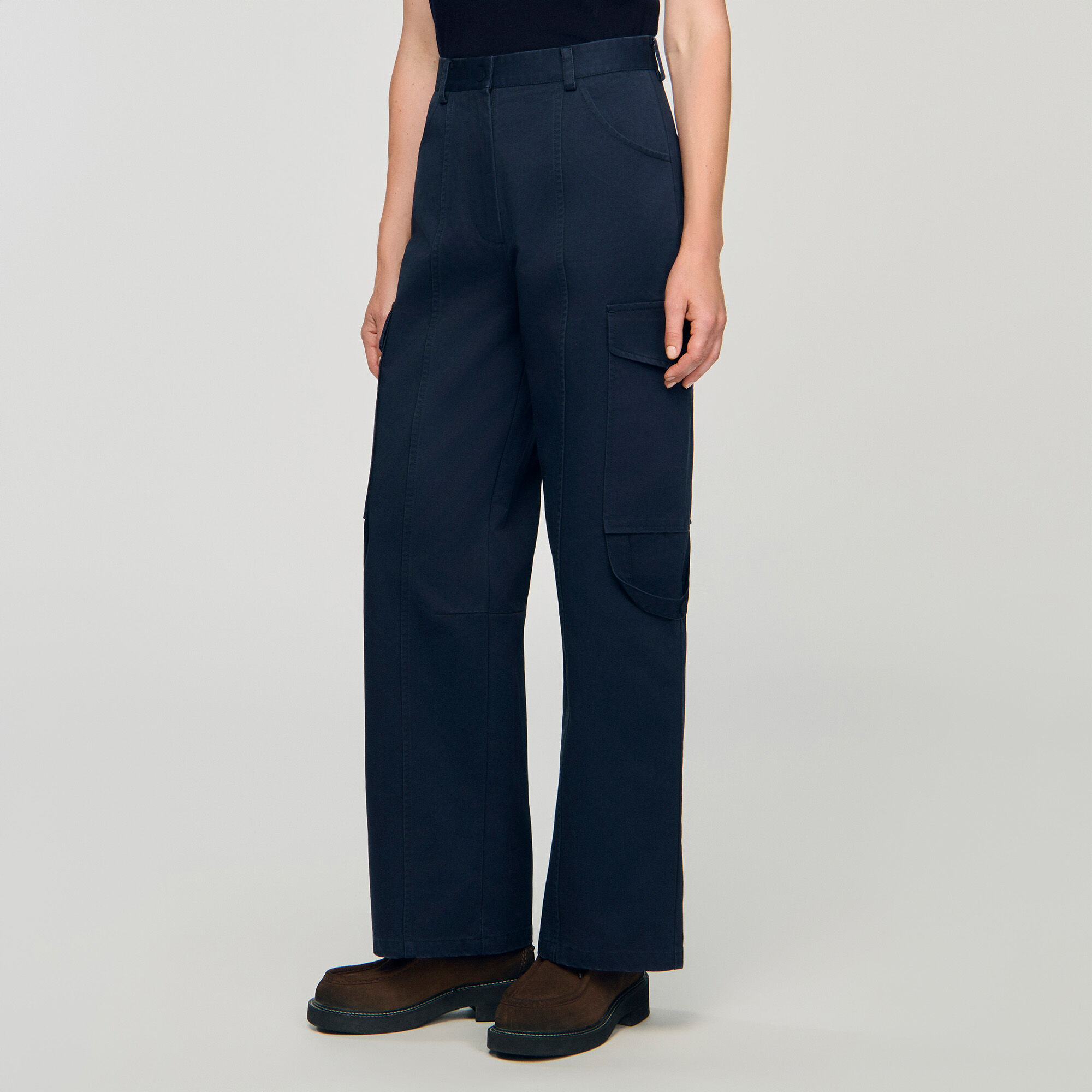 Pantalon cargo en denim
