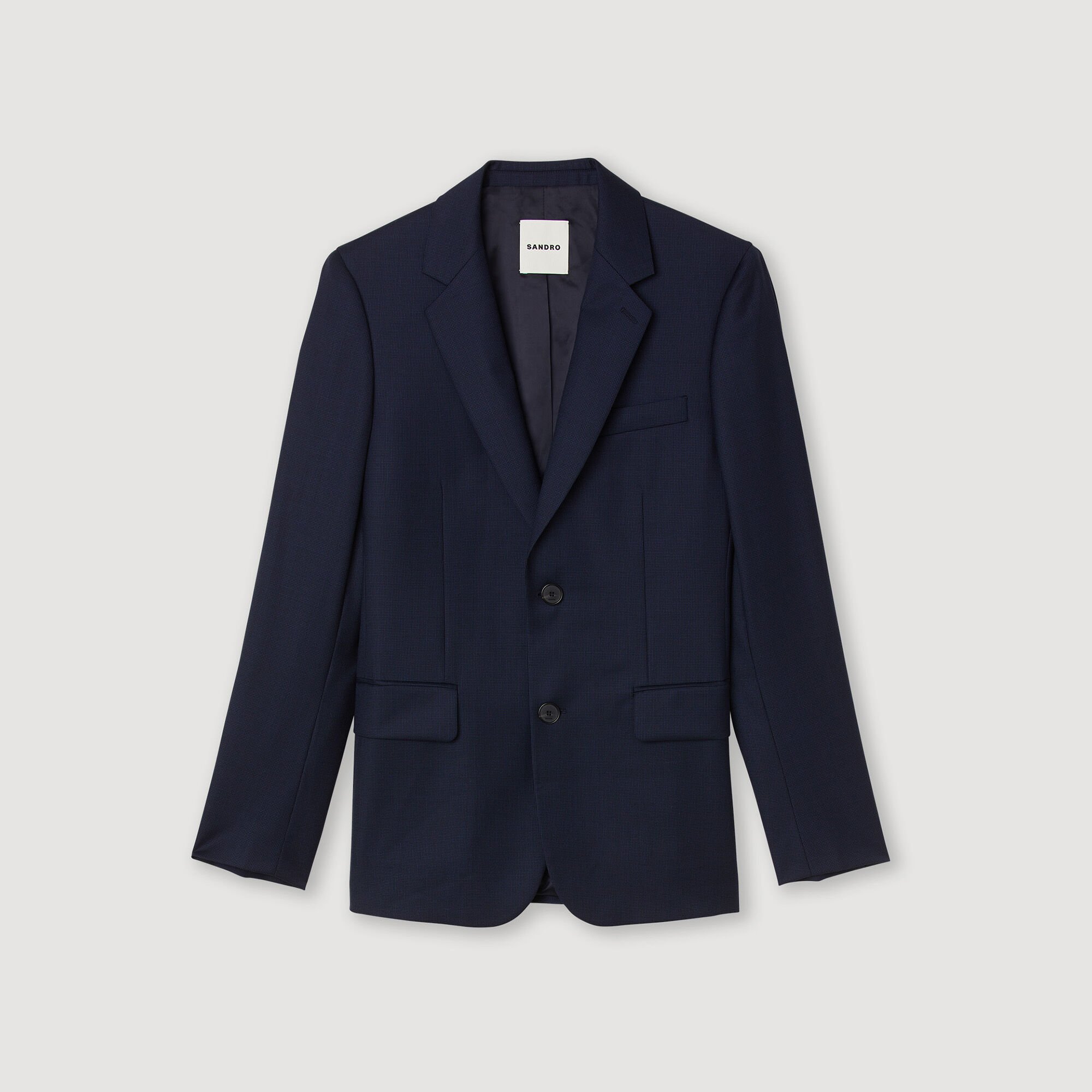 Veste de costume en laine vierge