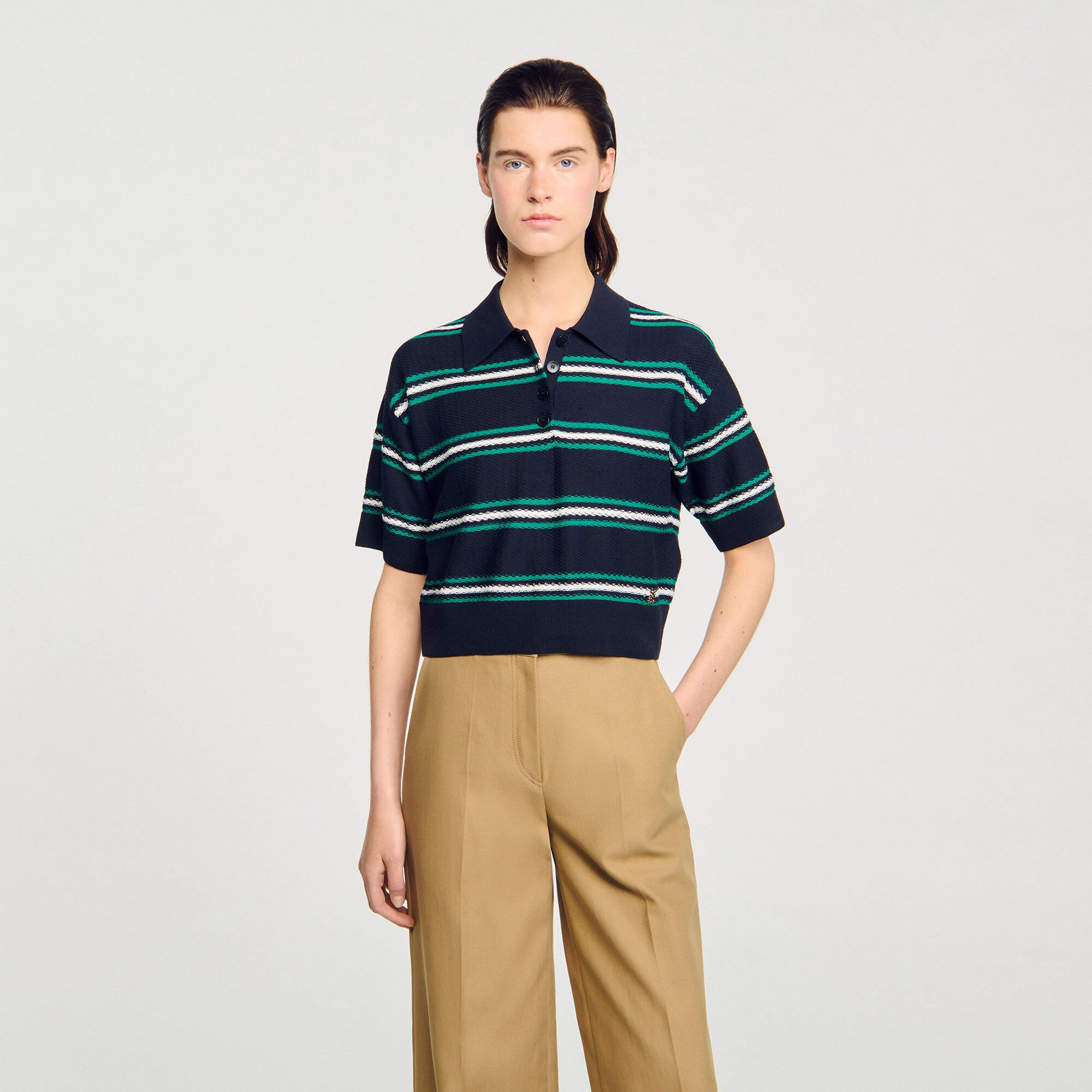 Pull à col polo