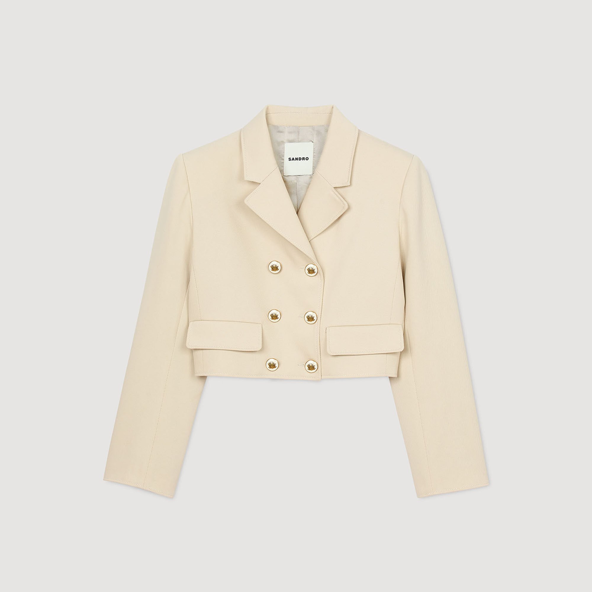 Veste courte à boutons 