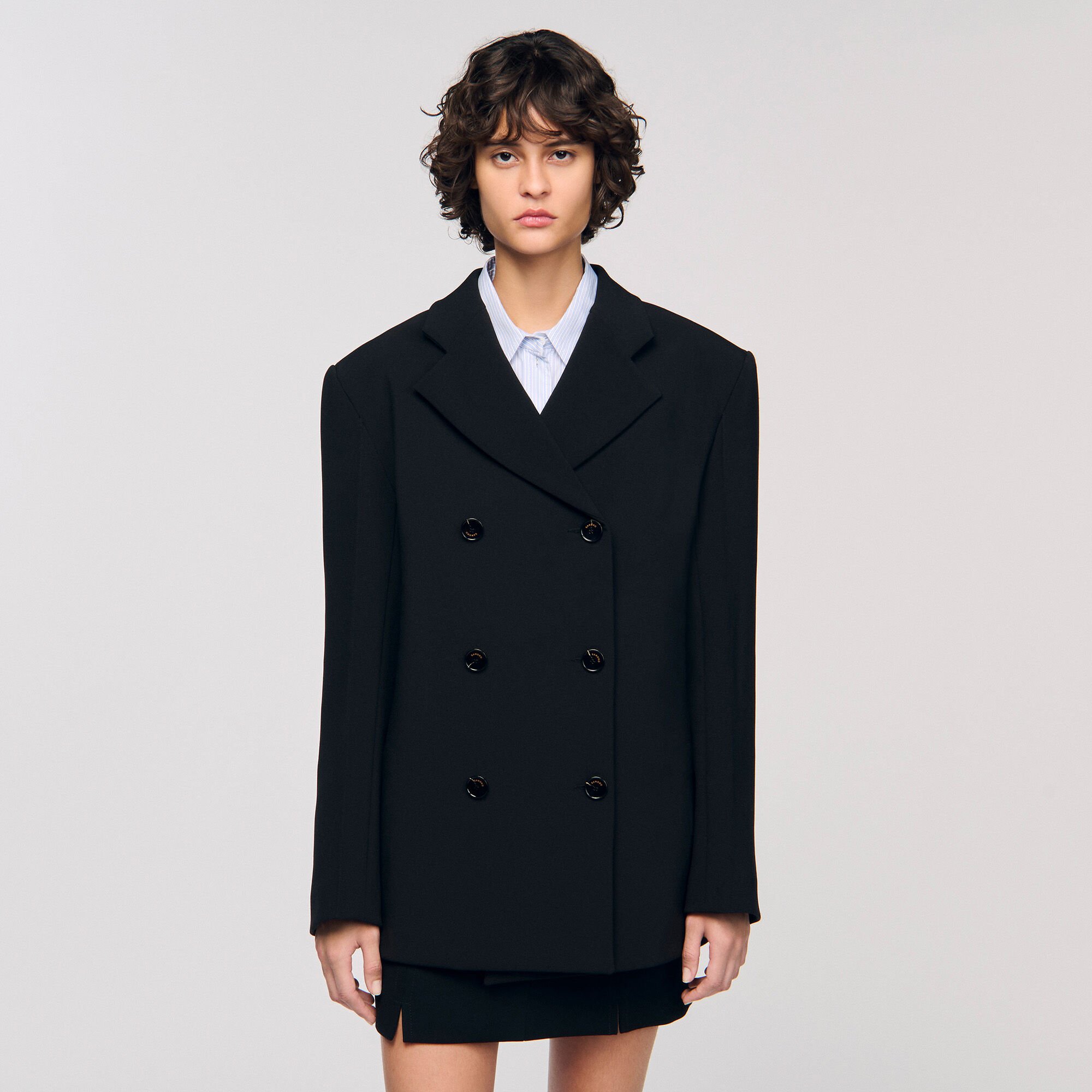 Veste de tailleur croisée
