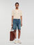 Short en denim élastiqué