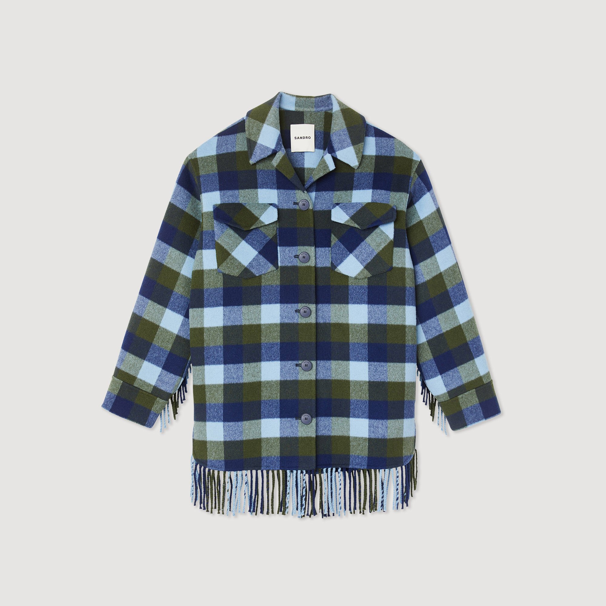 Manteau à carreaux