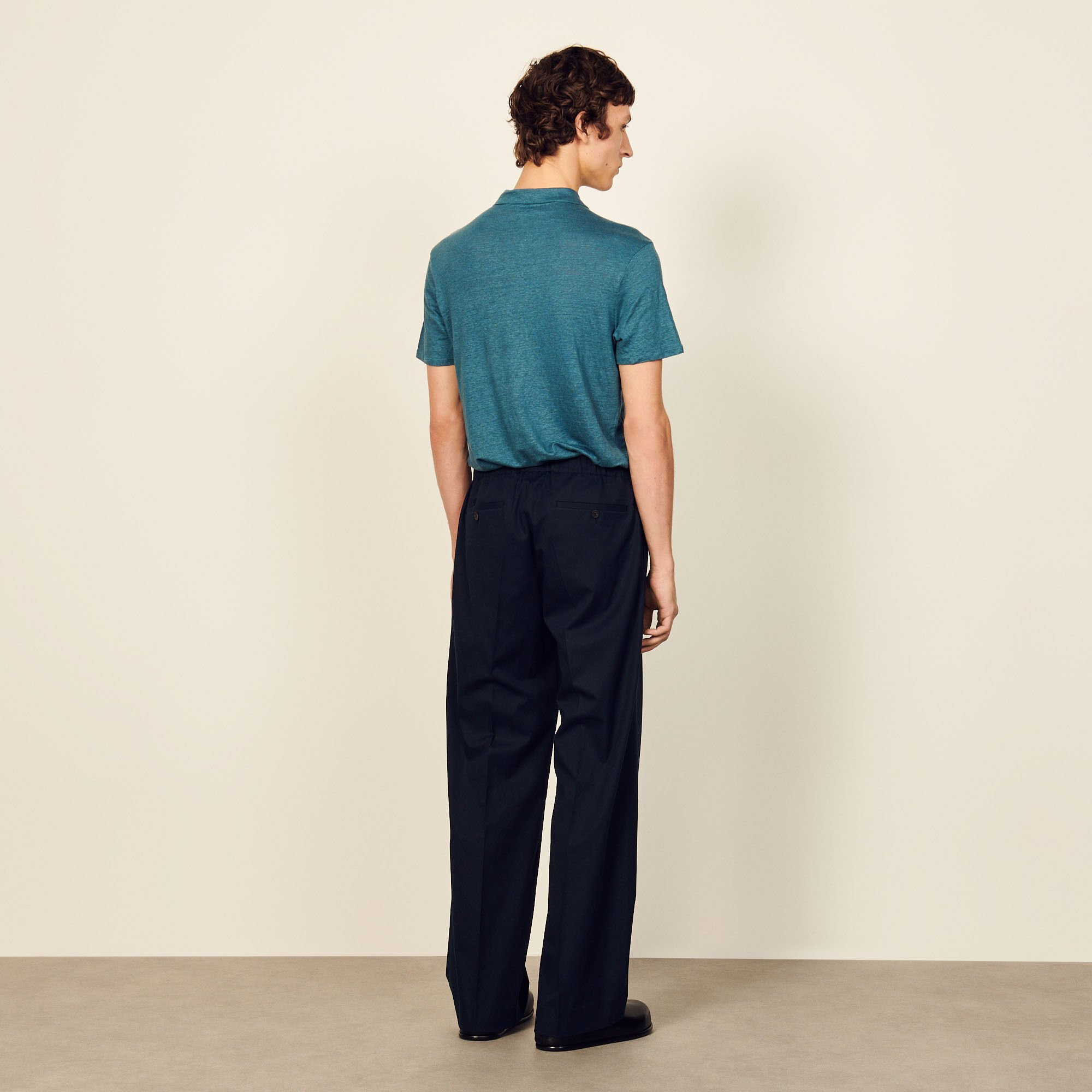 Pantalon large en coton biologique