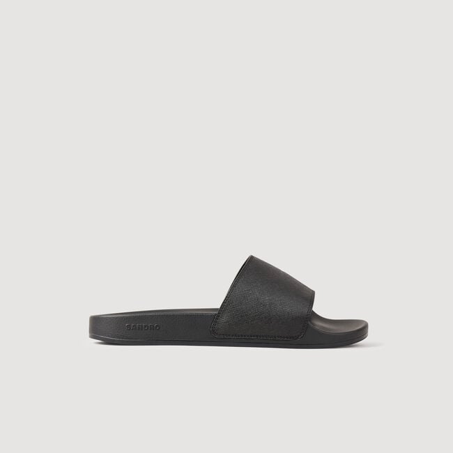 Sandales en cuir reconstitué