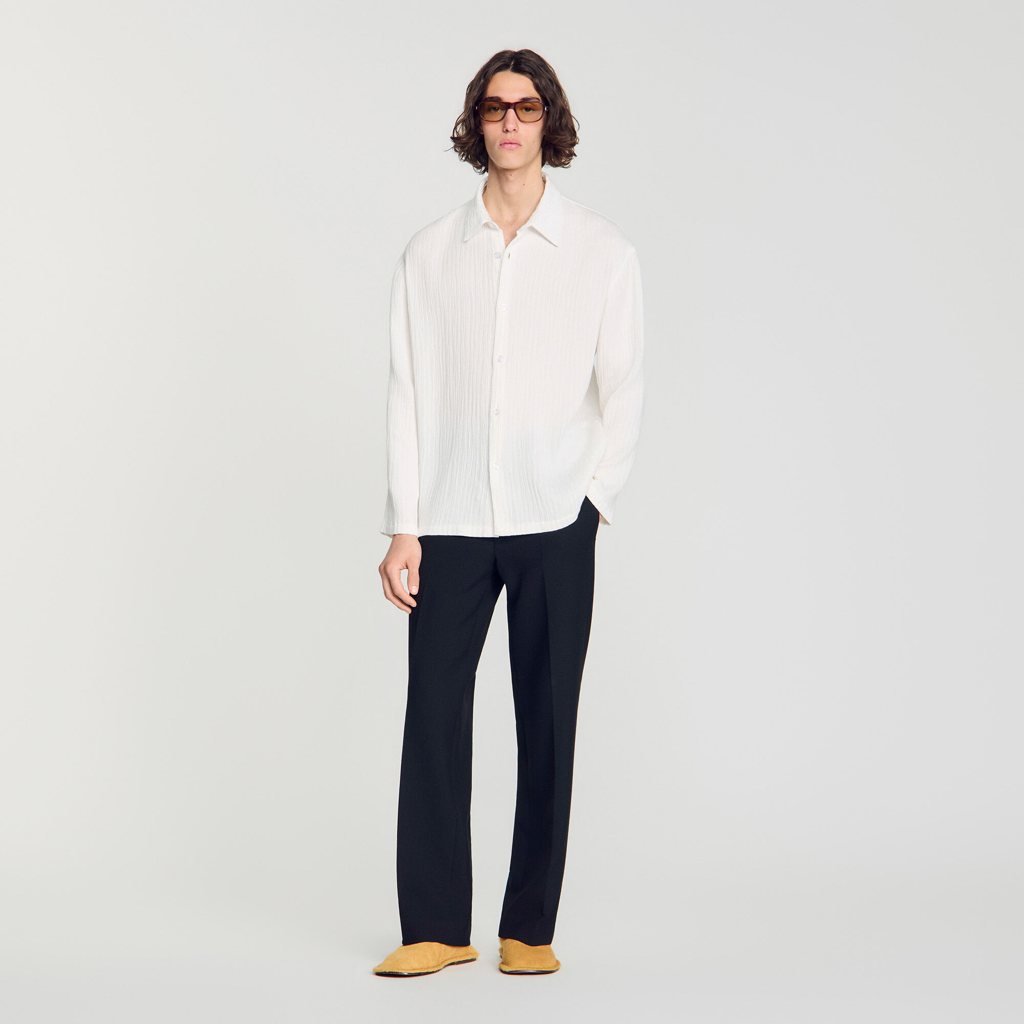 Chemise fluide effet pliss&eacute;