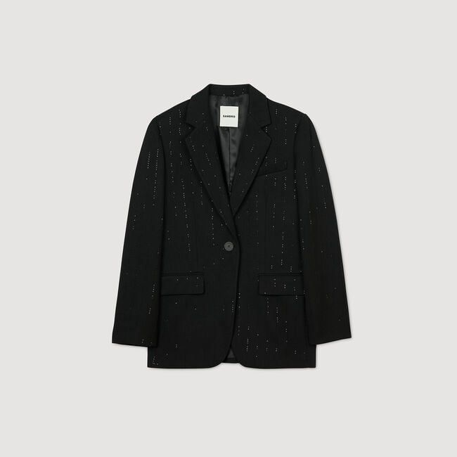 Veste à rayures avec sequins