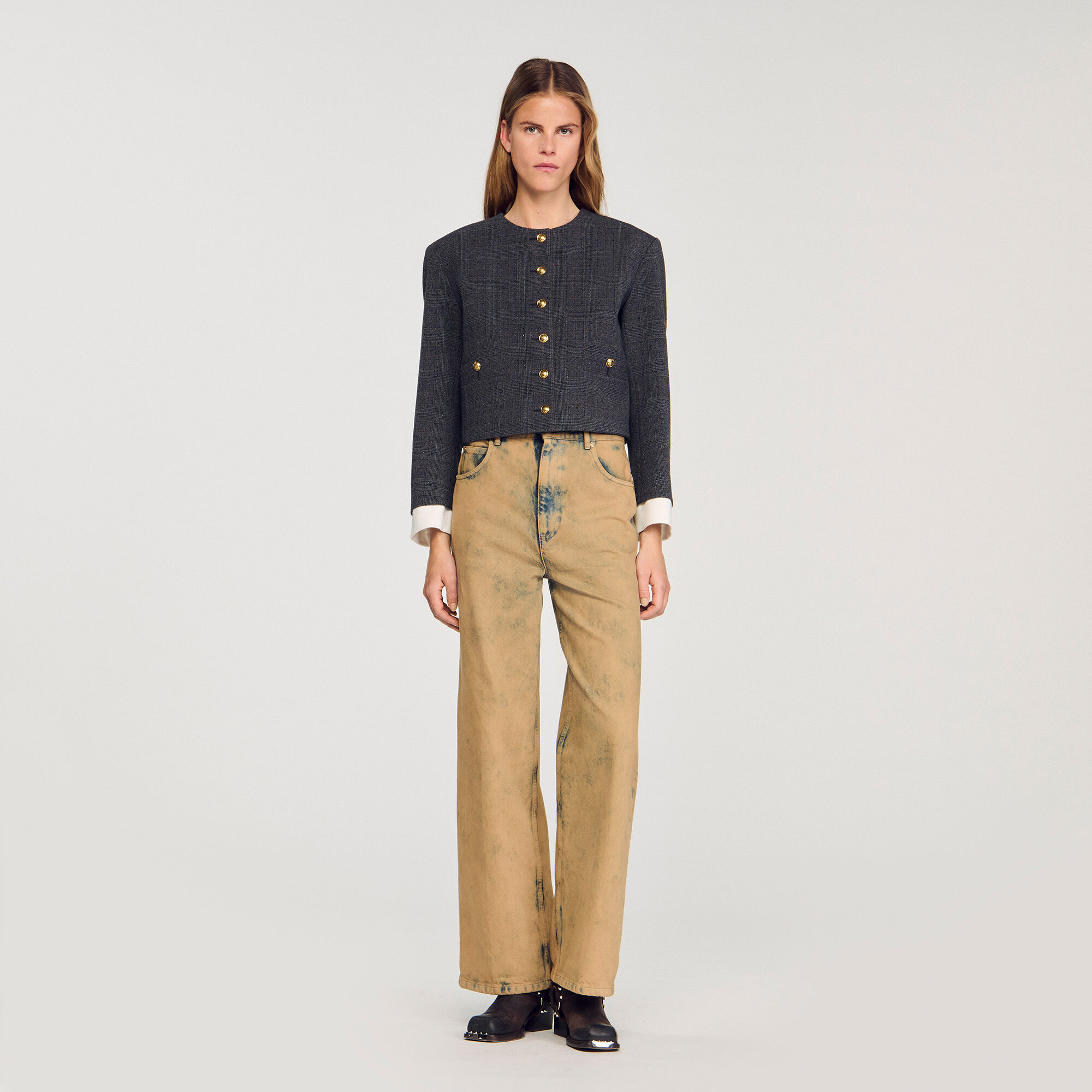Veste de tailleur strassée