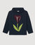 Hoodie à capuche et broderies tulipes
