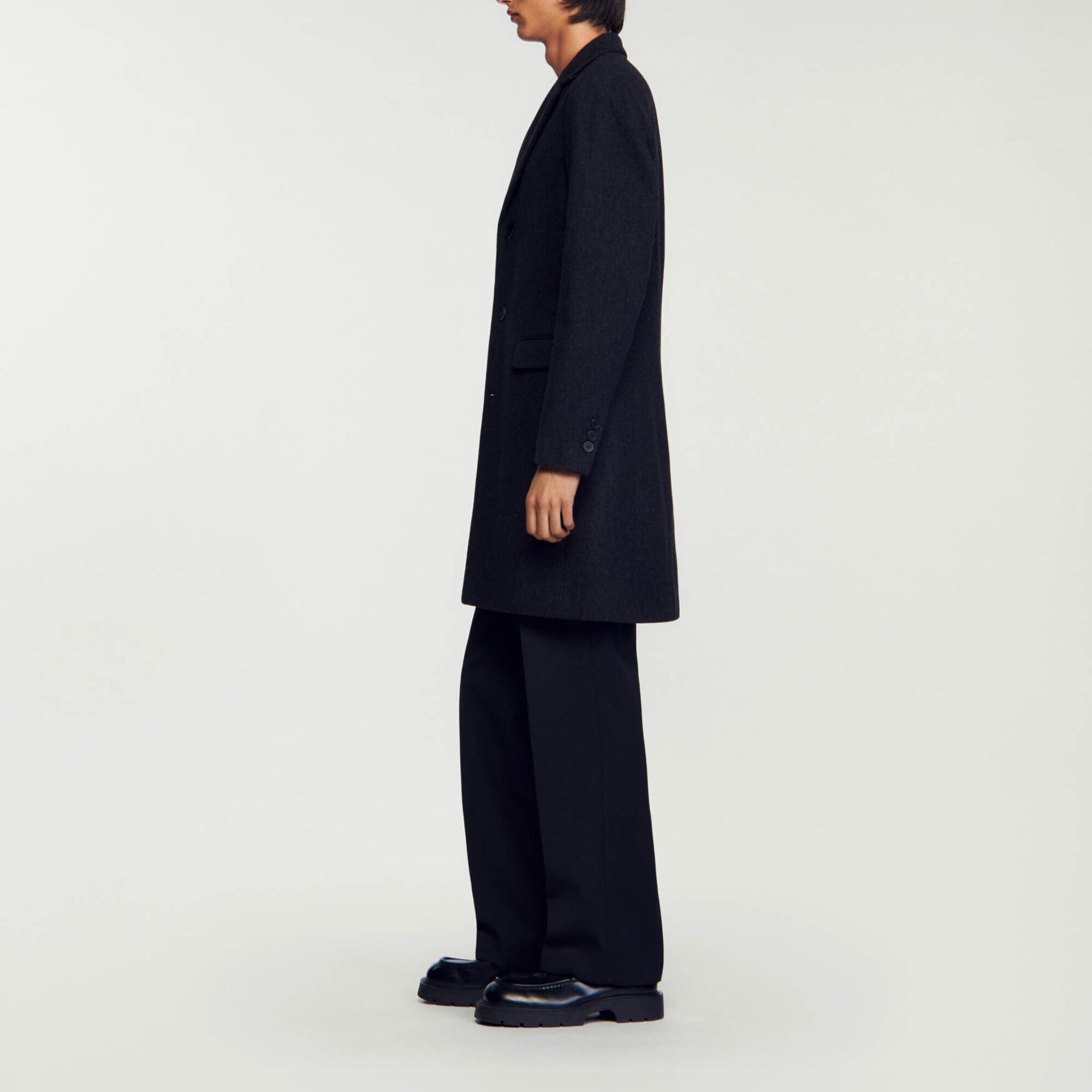 Manteau en drap de laine