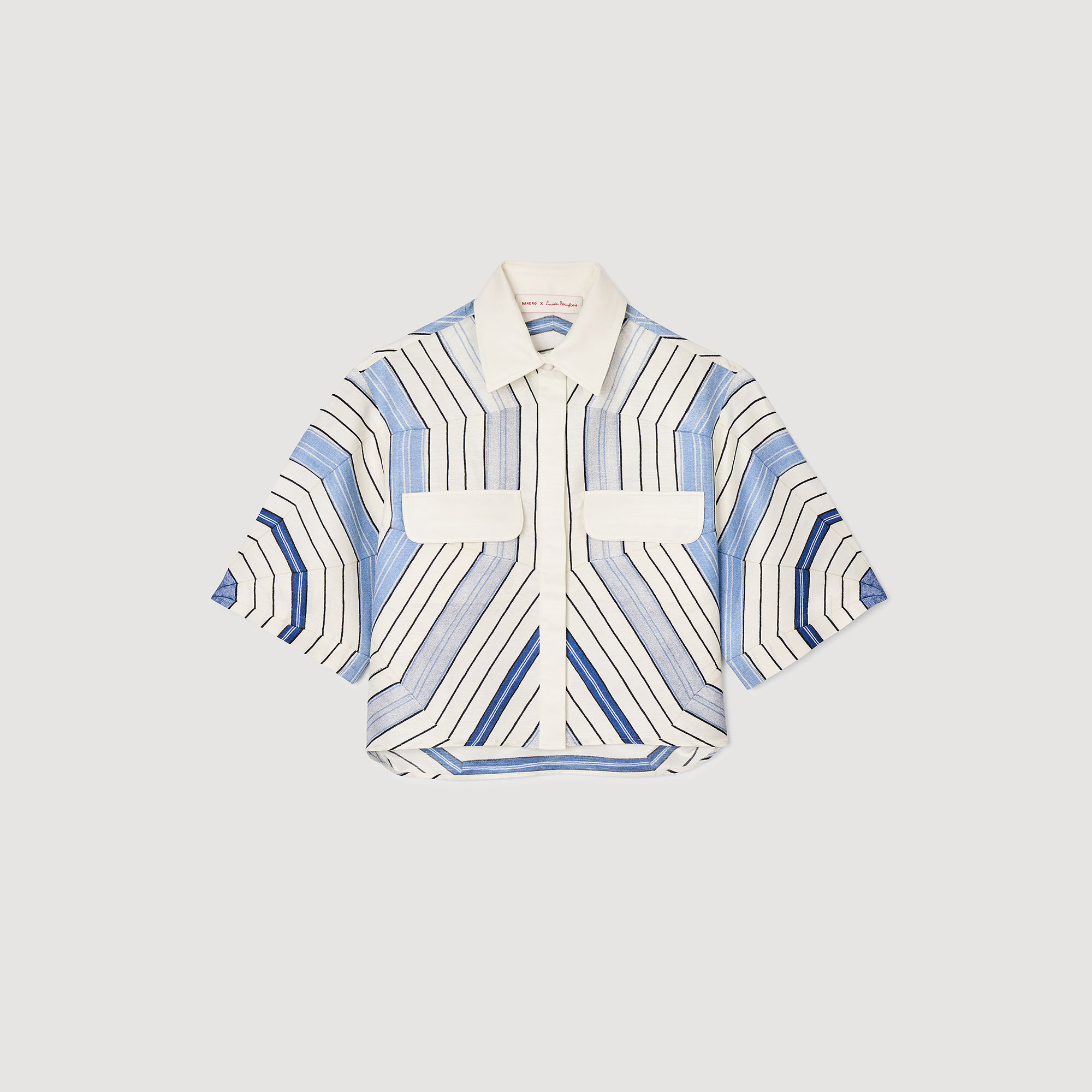 Chemise à imprimé spirales