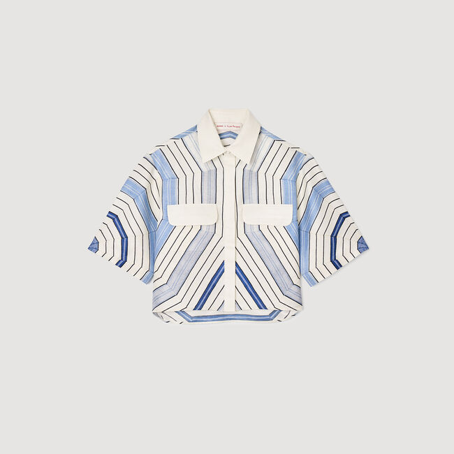 Chemise à imprimé spirales