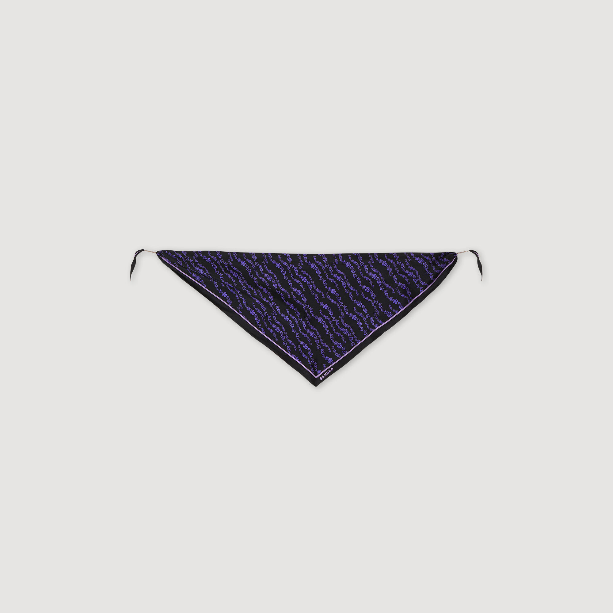 Foulard en soie imprime