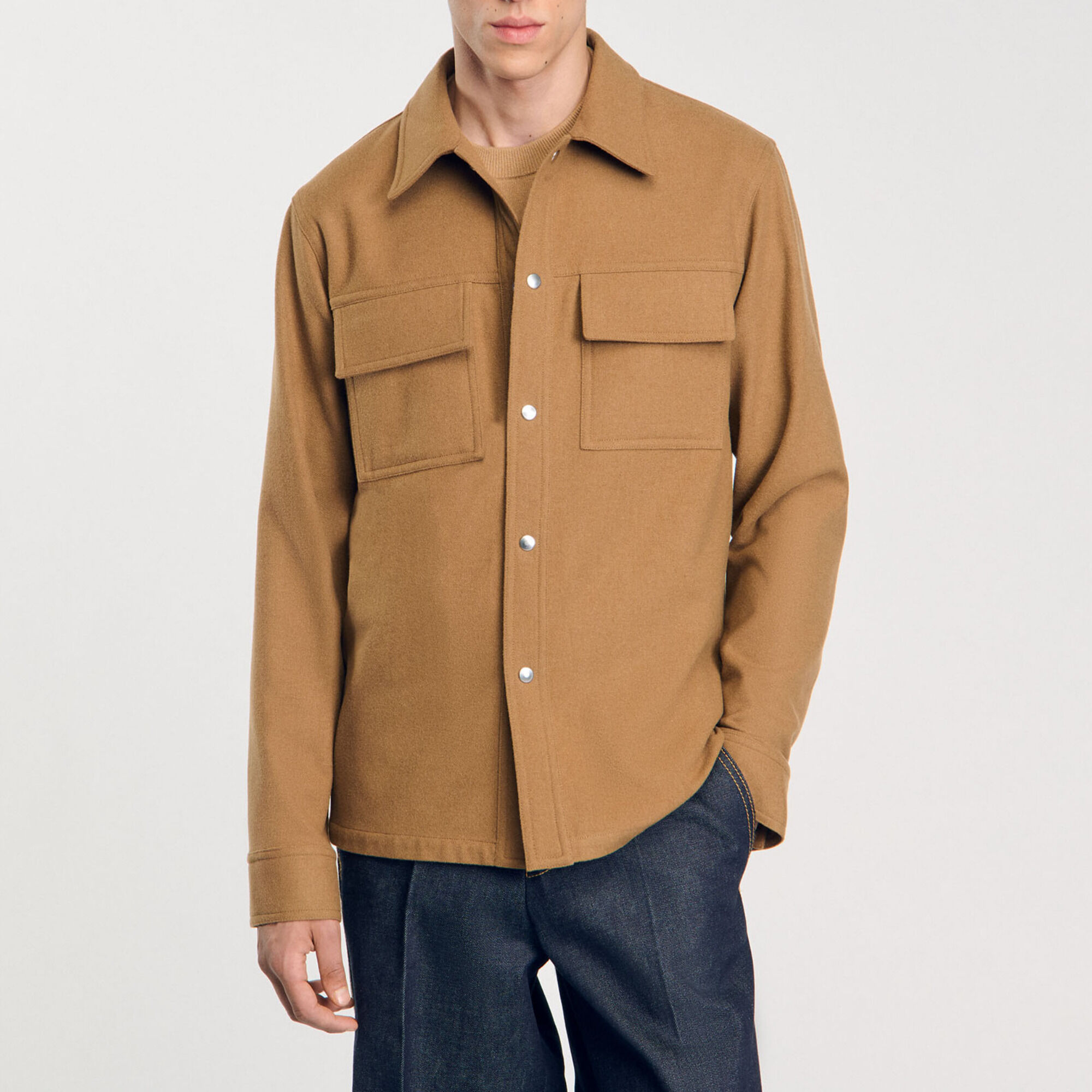 Surchemise en laine - Homme | Sandro Paris