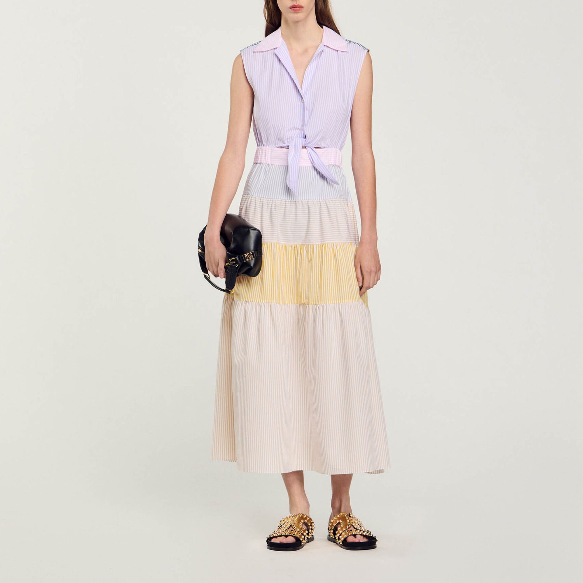 Robe longue patchwork 