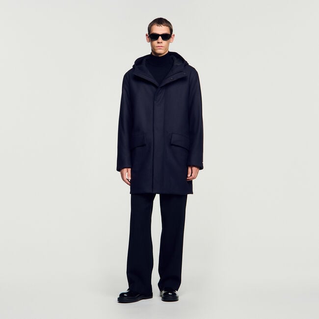 Parka en laine et cachemire - Homme | Sandro Paris