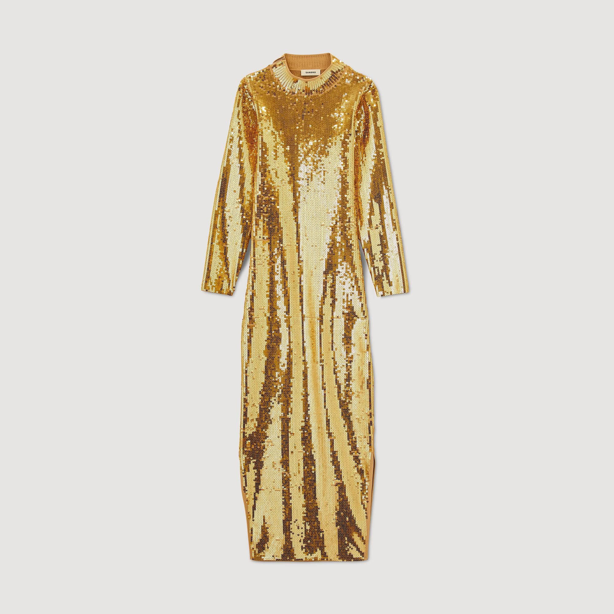 Robe midi à sequins