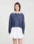 Chemise à carreaux strassée