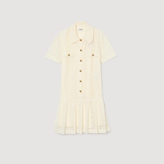 Robe courte en dentelle 