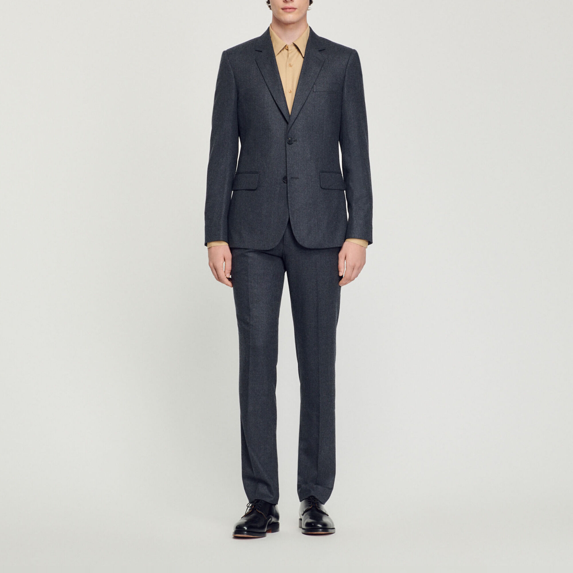 Veste de costume en flanelle