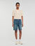 Short en denim élastiqué