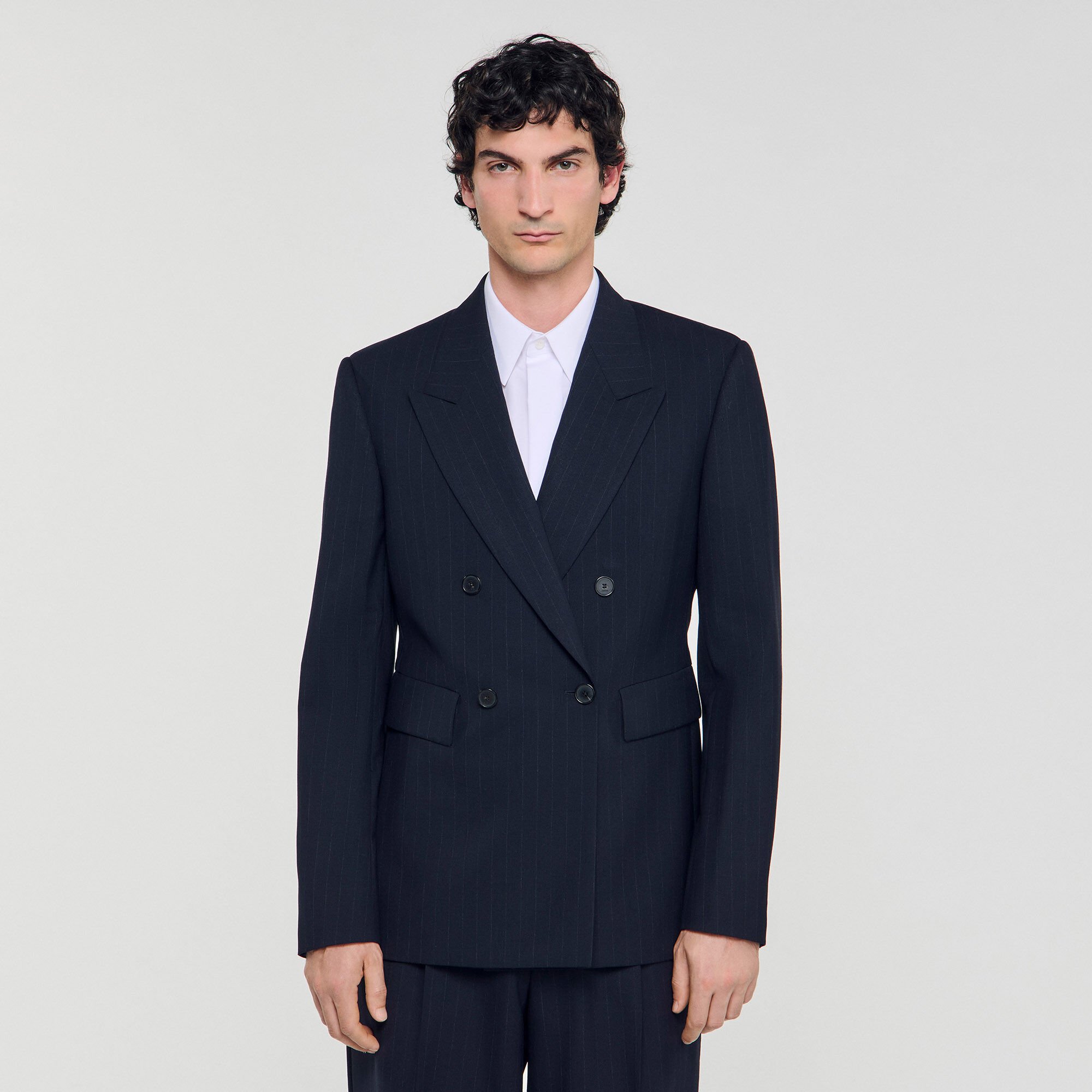 Veste de costume croisée