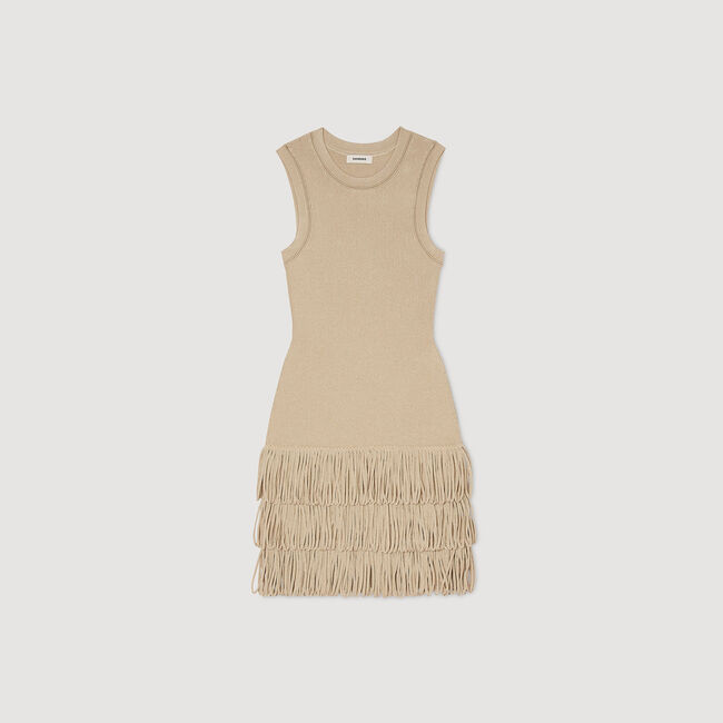 Robe courte en maille