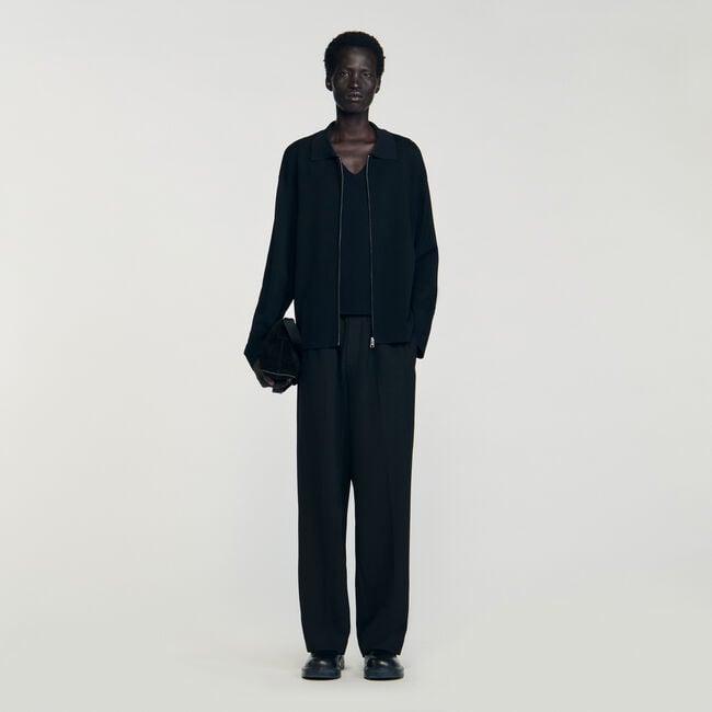 Cardigan zippé