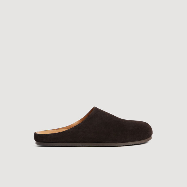 Mules en cro&ucirc;te de cuir