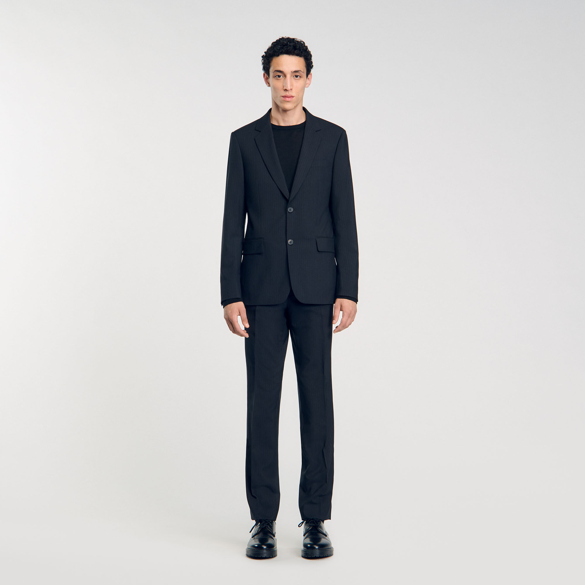 Veste de costume à rayures