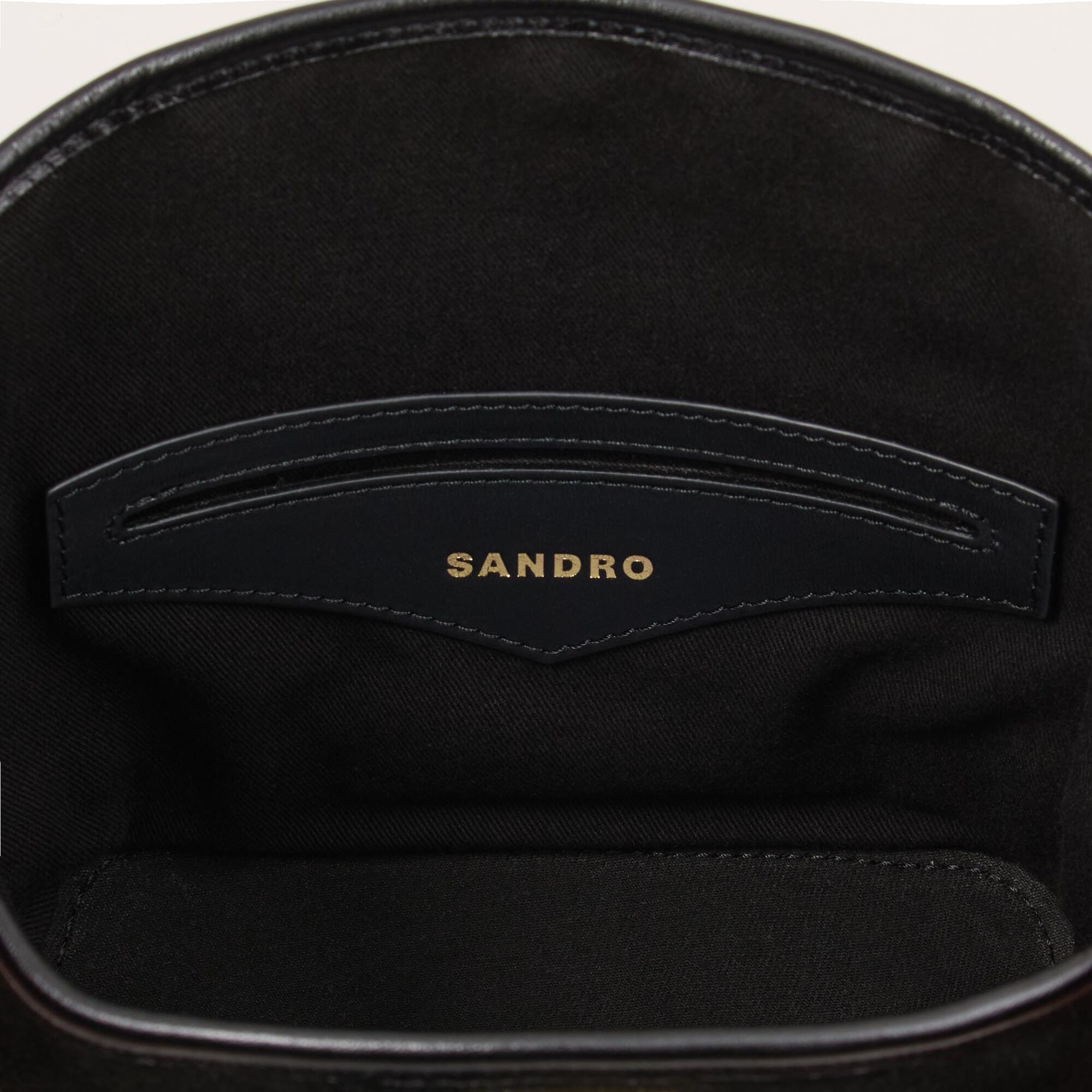 Sac seau MINI TANGOSO en suède et cuir