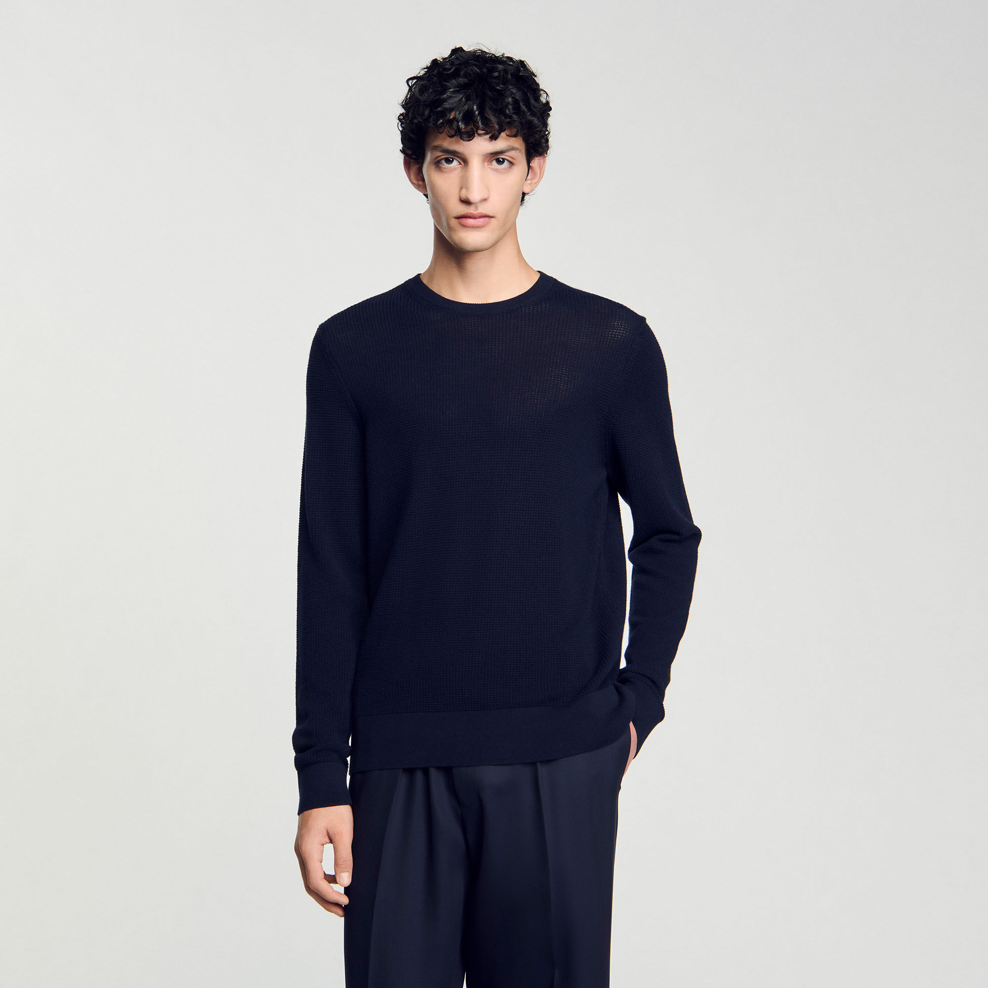 Pull en maille texturée