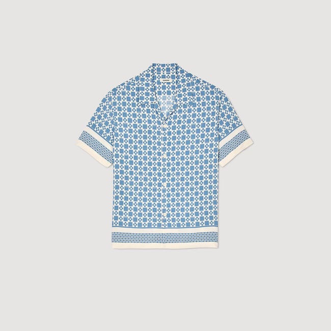 Chemise fluide à imprimé Square Cross