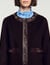 Manteau court &agrave; d&eacute;tails cuir - Femme | Sandro Paris