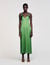 Robe fluide satinée