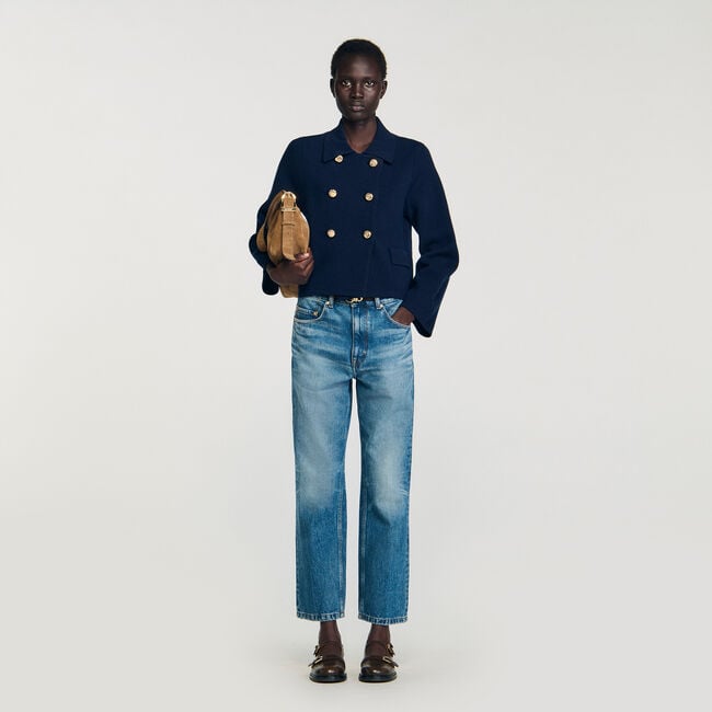 Cardigan à double boutonnage 