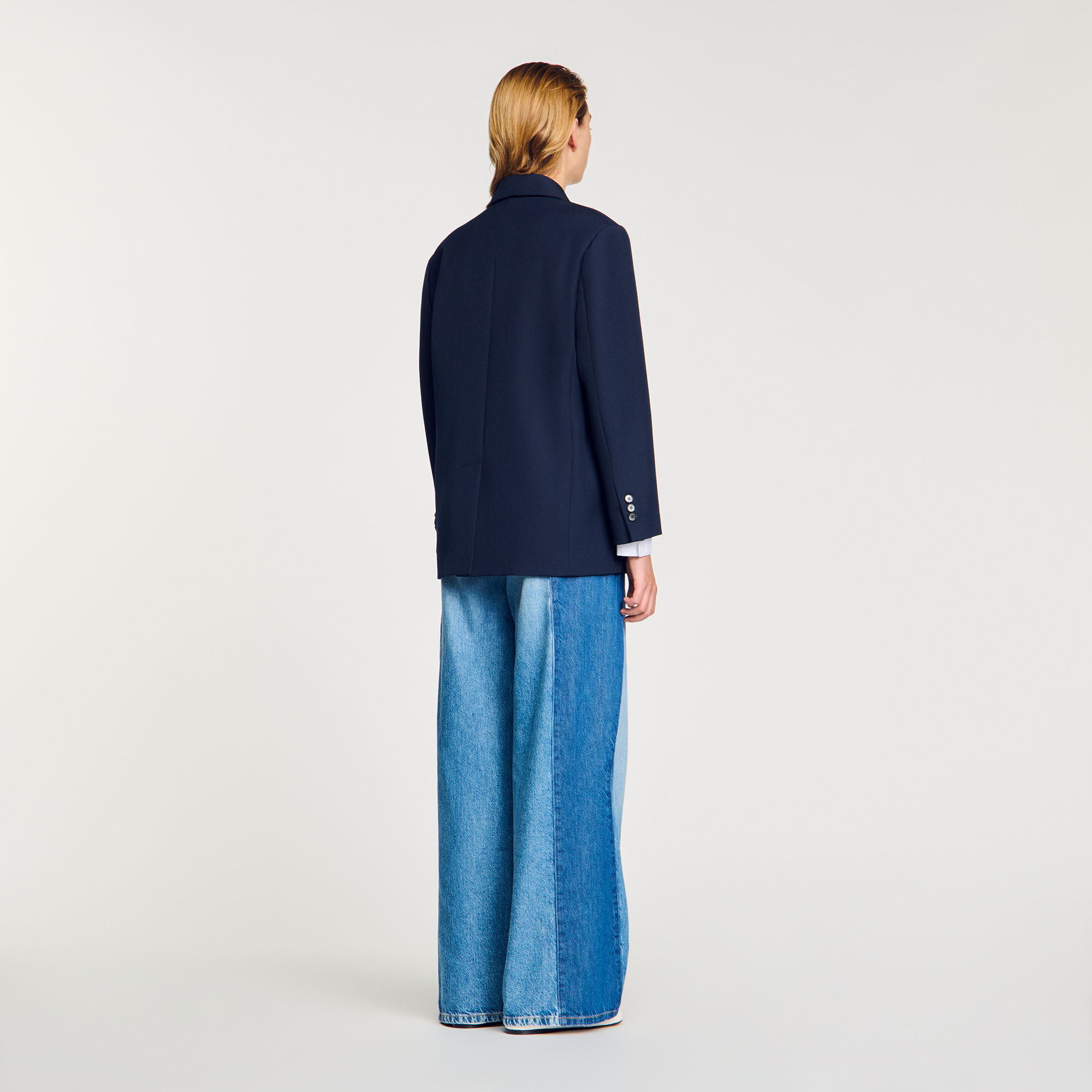 Veste de costume en laine mélangée