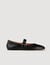 Ballerines en cuir brillant