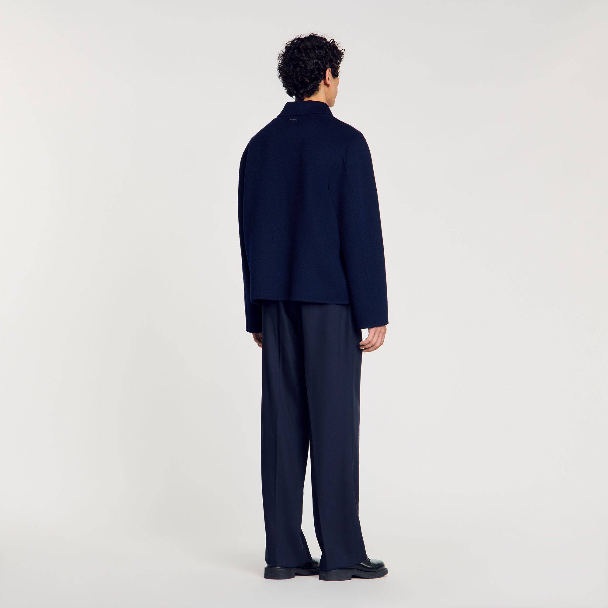 Blouson en laine double face