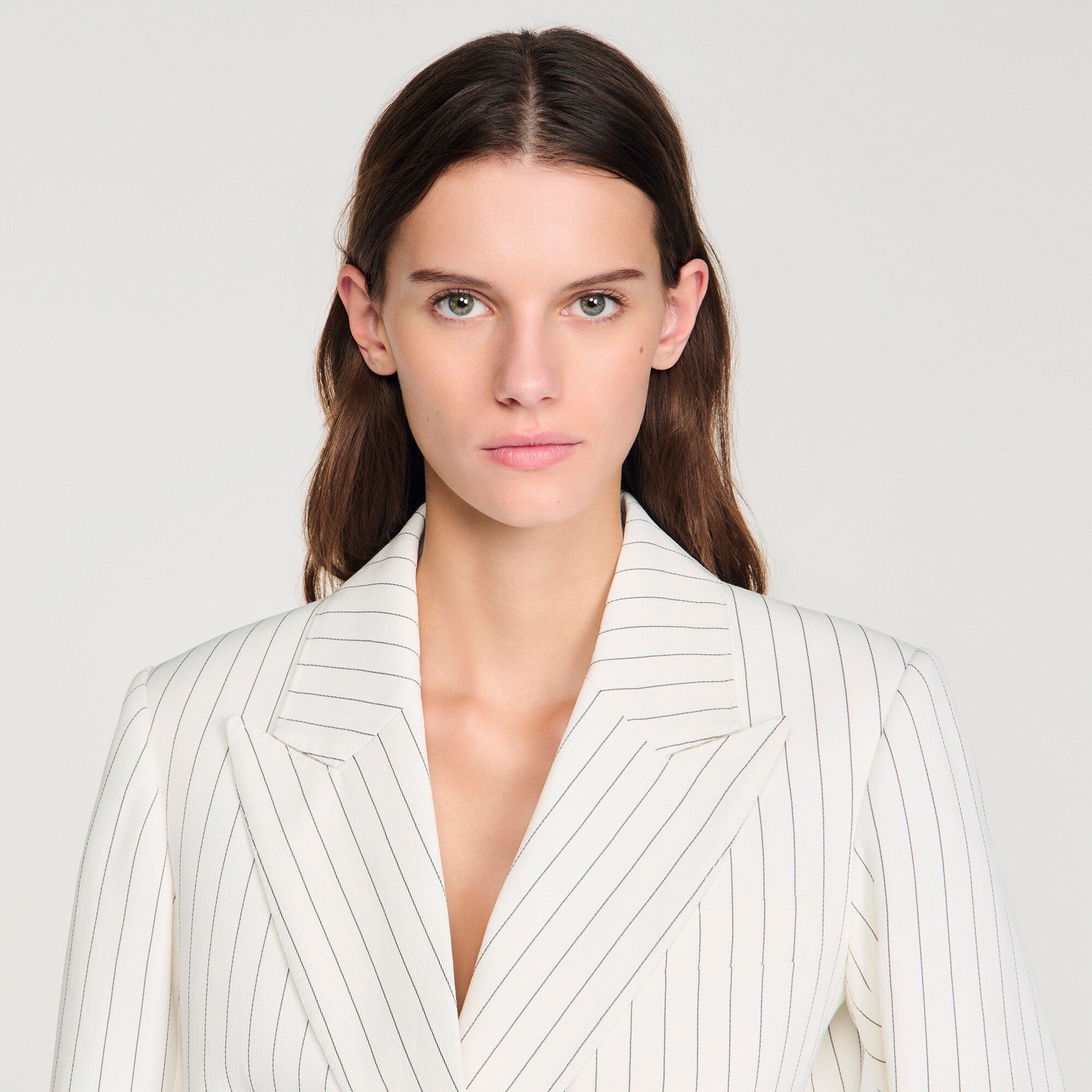 Veste de tailleur ray&eacute;e