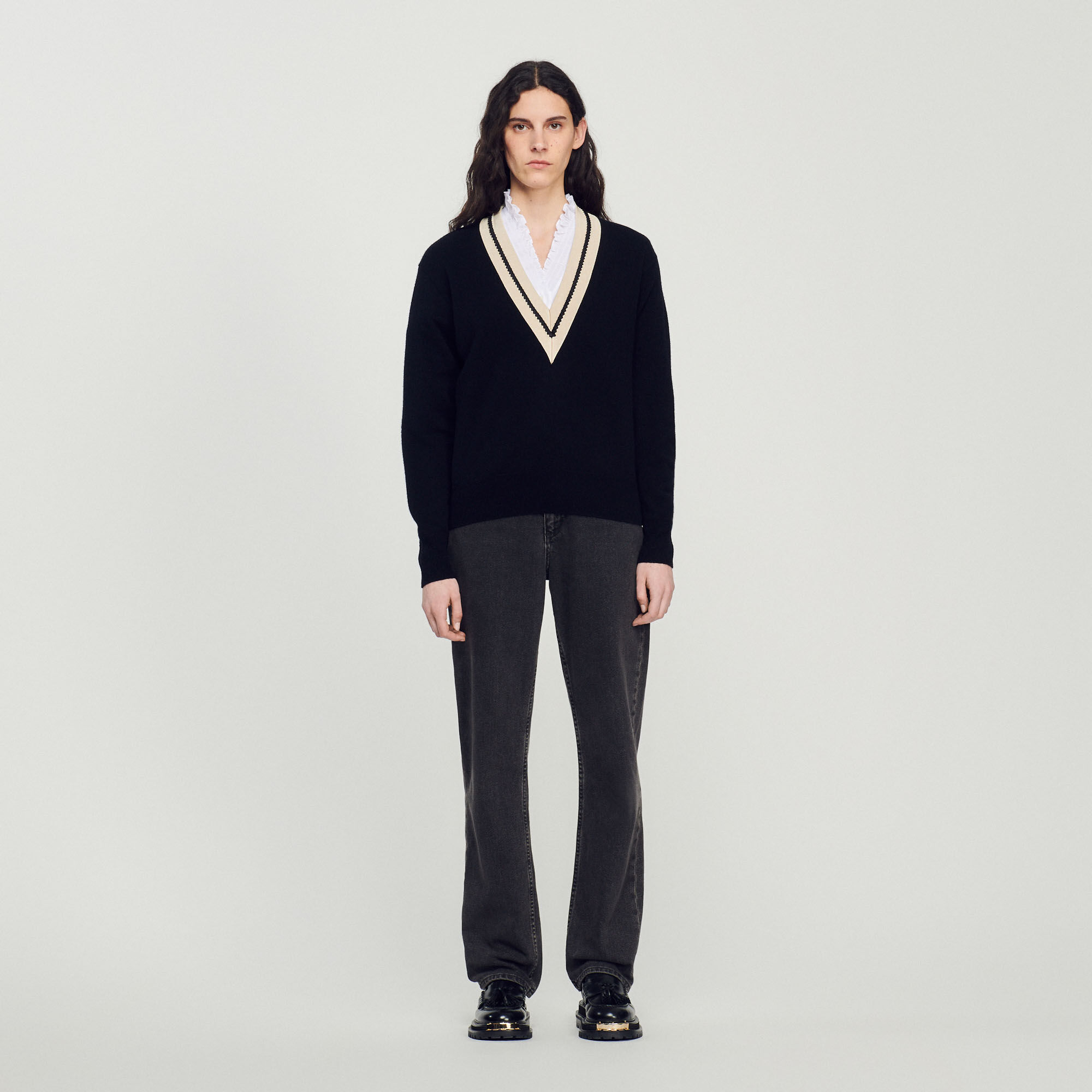 Pull sandro noir top