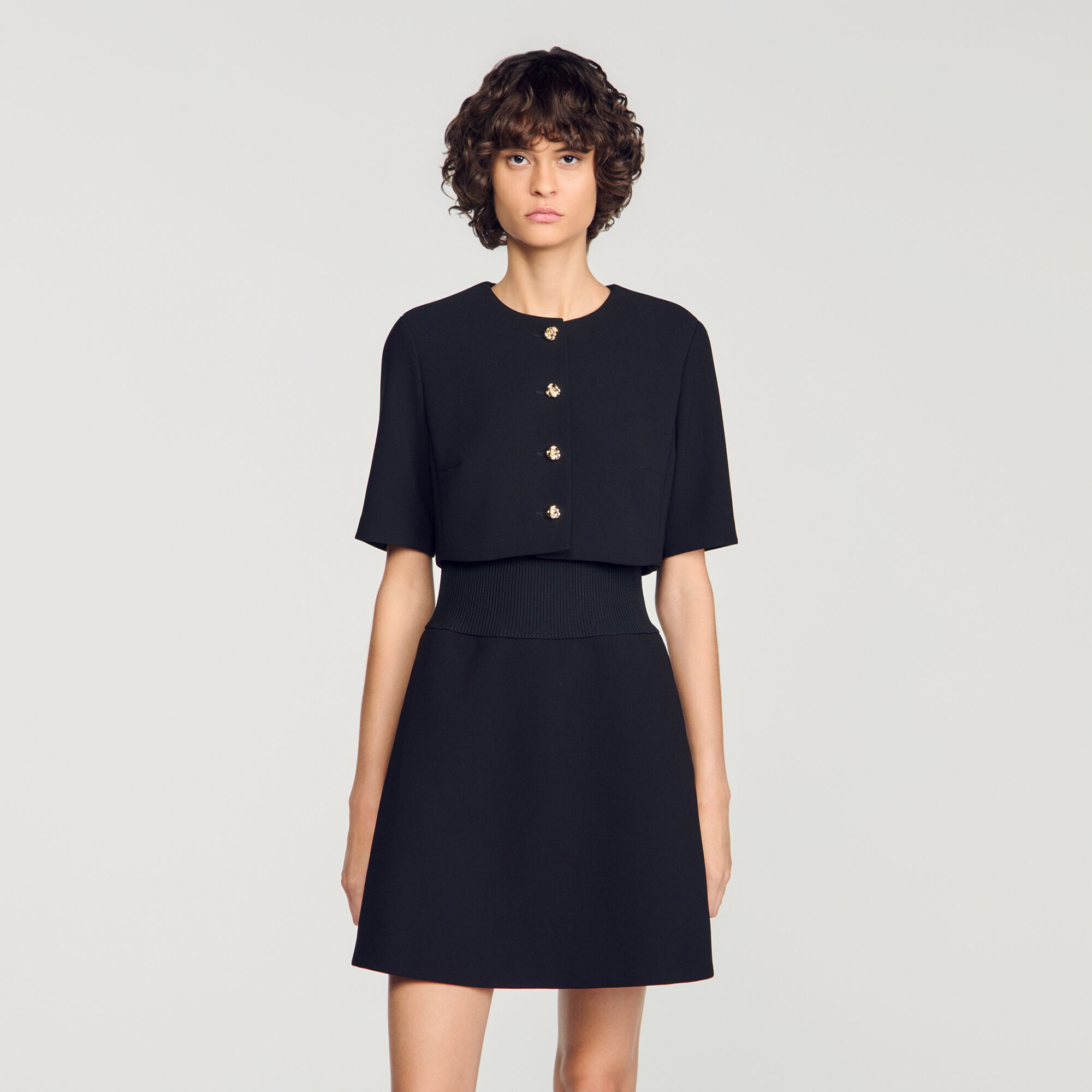 Robe courte 2 en 1 - Femme | Sandro Paris