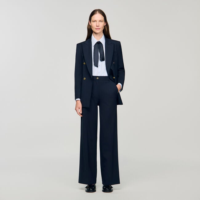 Pantalon à fines rayures