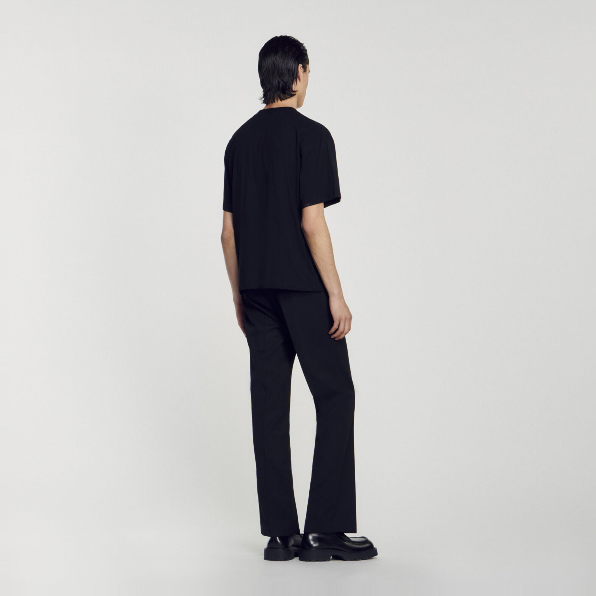 T-shirt logo rubber - Homme | Sandro Paris