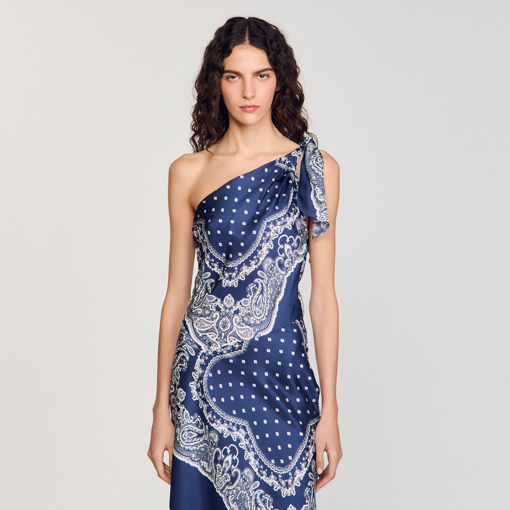 Robe longue à imprimé bandana 