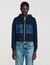 Sweatshirt en maille et denim