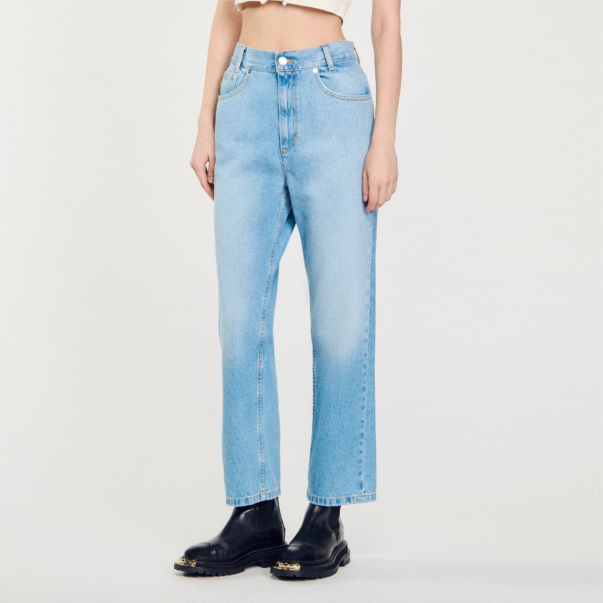 Jean droit taille basse