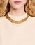 Top court en maille à collier 