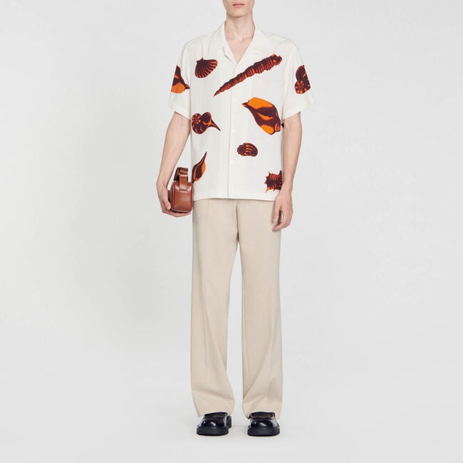 Chemise imprimé coquillages
