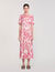 Robe longue chemise à imprimé fleuri